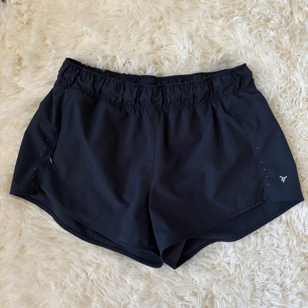 Old Navy Active Womens Quick Dry Running Shorts Black Elastic Waist Small Pocket